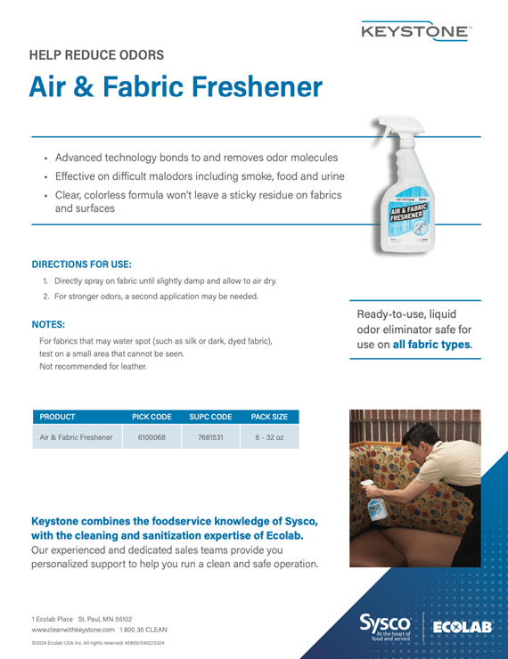 Keystone Air and Fabric Freshener