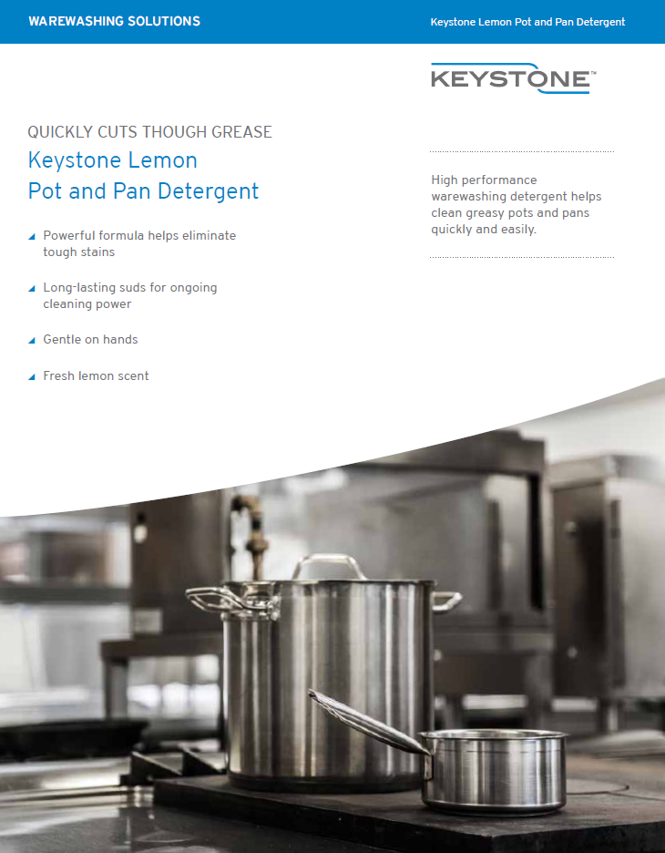 Keystone Lemon Pot Pan Detergent