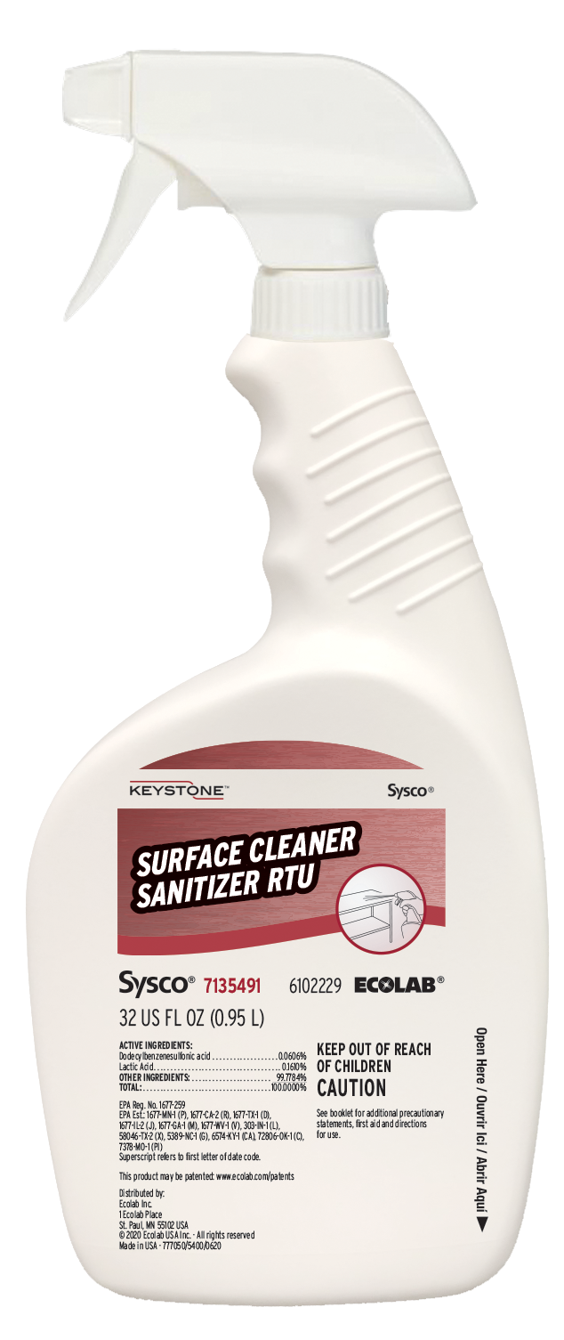 Surface Cleaner Sanitizer RTU Product Image