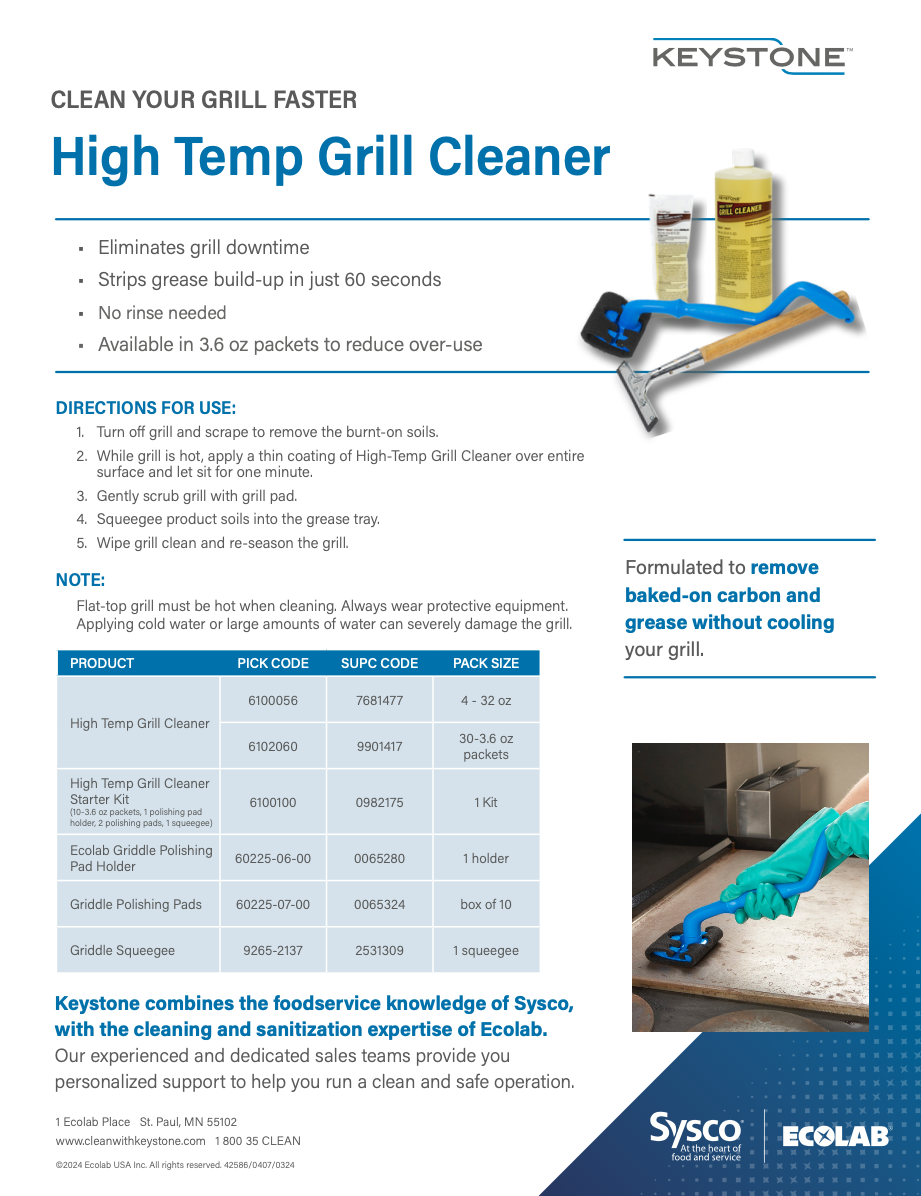 Keystone High Temp Grill Cleaner