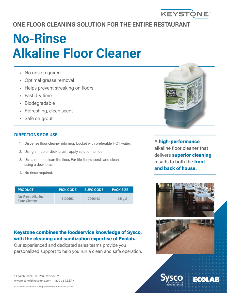 Keystone Floor Cleaner RTU