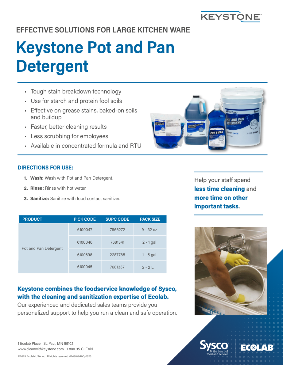 Keystone Apex Pot and Pan Soak
