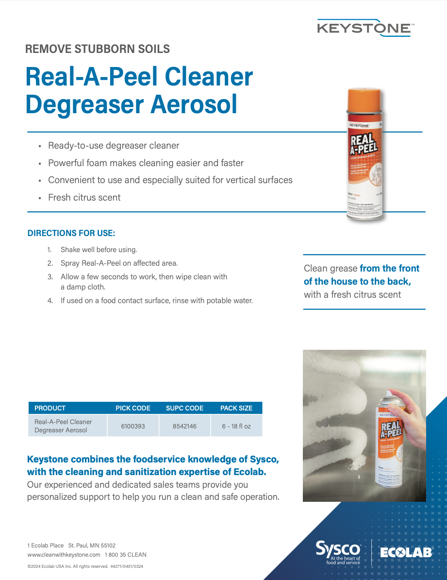 Keystone Real A Peel Cleaner Degreaser Aerosol