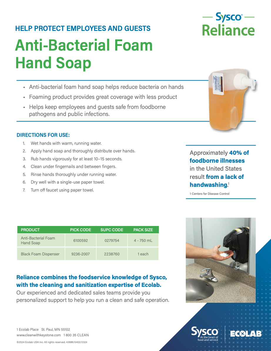 Reliance AB Foam Hand Soap