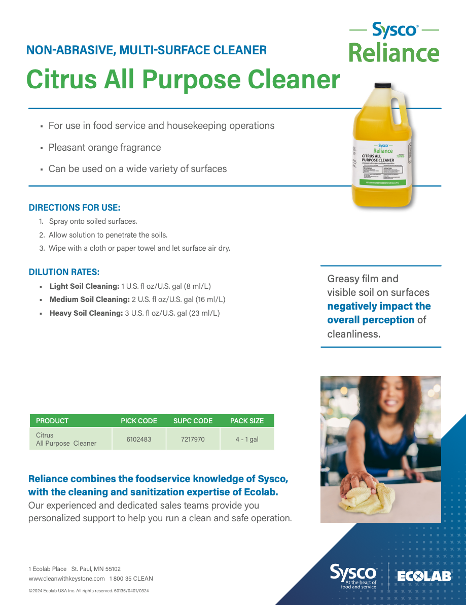 Reliance Floor Cleaner