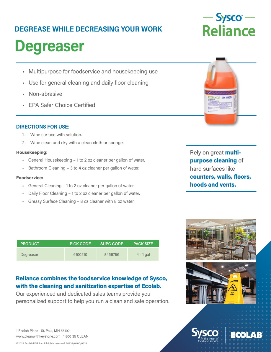 Reliance Floor Cleaner